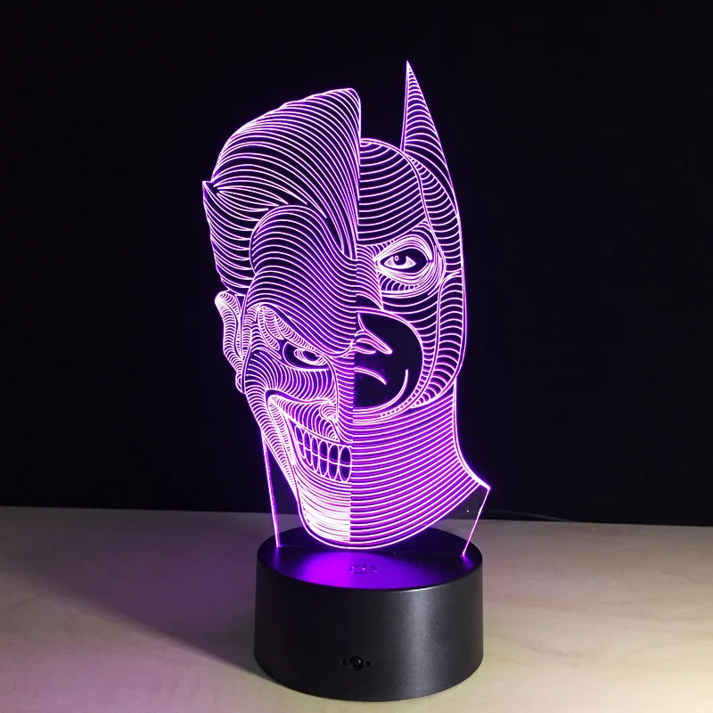 USB новинка подарок с изображением из «Звездных войн 3D настольная лампа светодиодный ночной Светильник домашний декор сенсорный выключатель настольный светильник BB8 Дарт Вейдер йода Бэтмен Хэллоуин