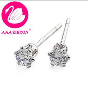 Бесплатная доставка! Корона стиль покрынная платина и 6 зубцами 4 мм 0.65 СТ