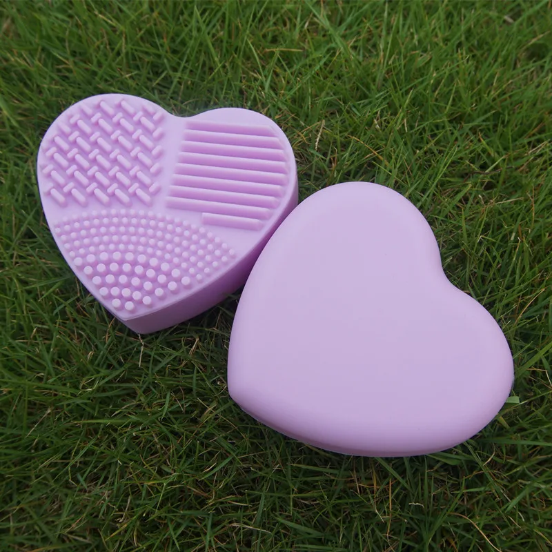 Силиконовая перчатка для очистки яиц в форме сердца щетка мытья макияжа Scrubber