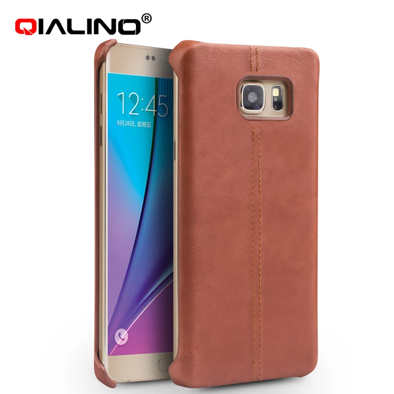 Оригинальный кожаный чехол для Samsung Note 5 N920 QIALINO из натуральной телячьей кожи
