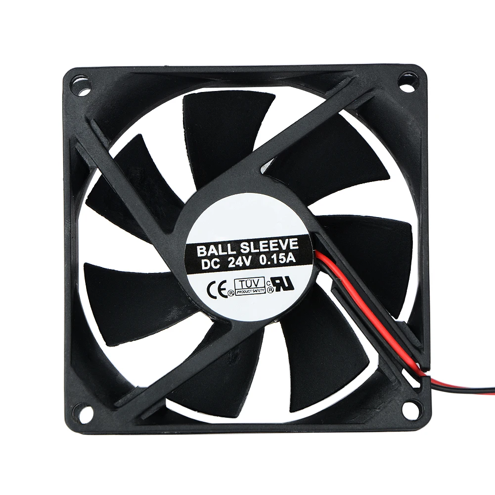 1 шт. 2 Pin DC 24V 80x80x25mm 8025 Вентилятор охлаждения двигателя с двумя шариками 80 мм x 25