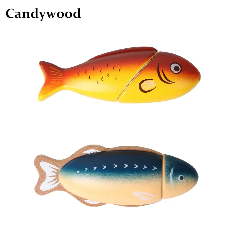 Деревянные магнитные игрушки Candywood высокое качество милые кухонные для детей