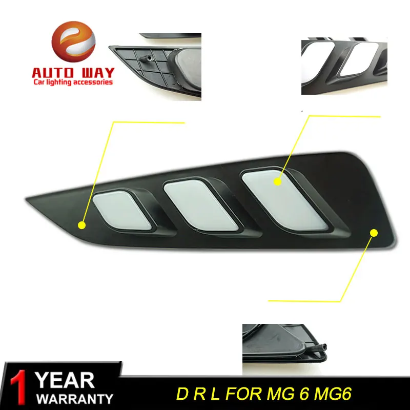 Бесплатная доставка 12В 6000 К LED DRL дневные ходовые огни чехол для MG 6 MG6 2018