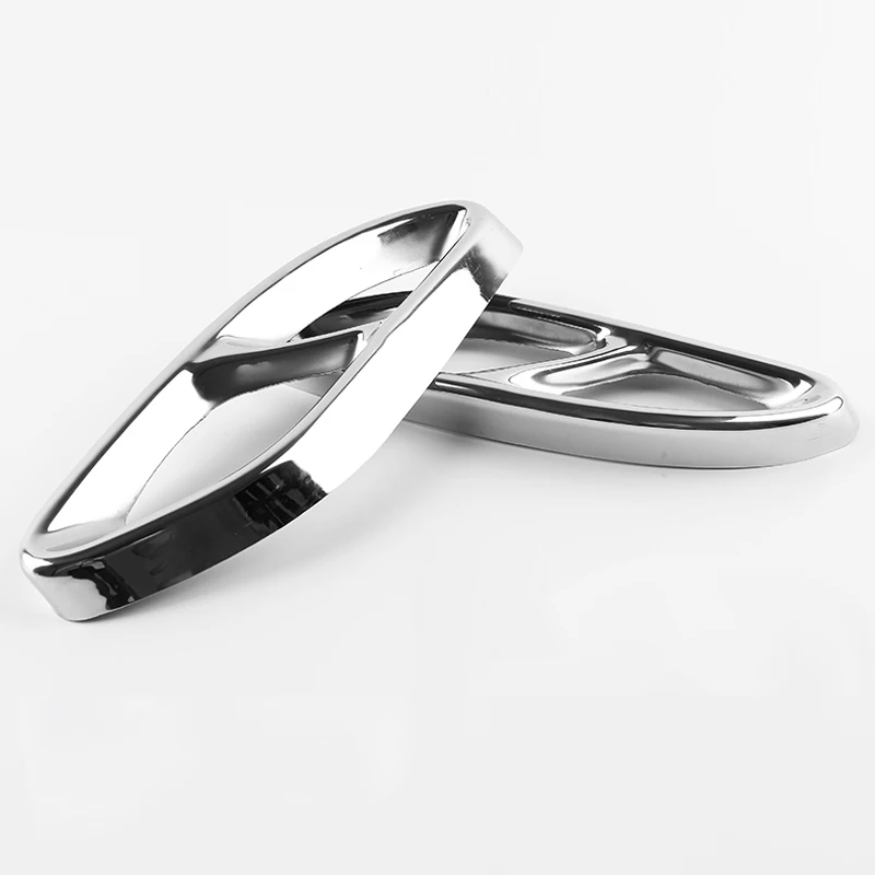 2x наклейка для mercedes выхлопной трубы внешняя отделка Чехлы Mercedes Benz w204 w213 w210 A B C E Class