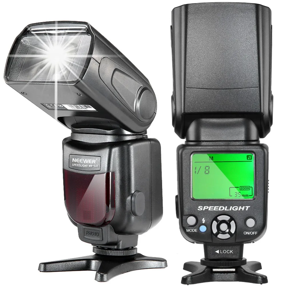 Neewer NW-561 Вспышка Speedlite с ЖК-дисплеем для Canon и Nikon