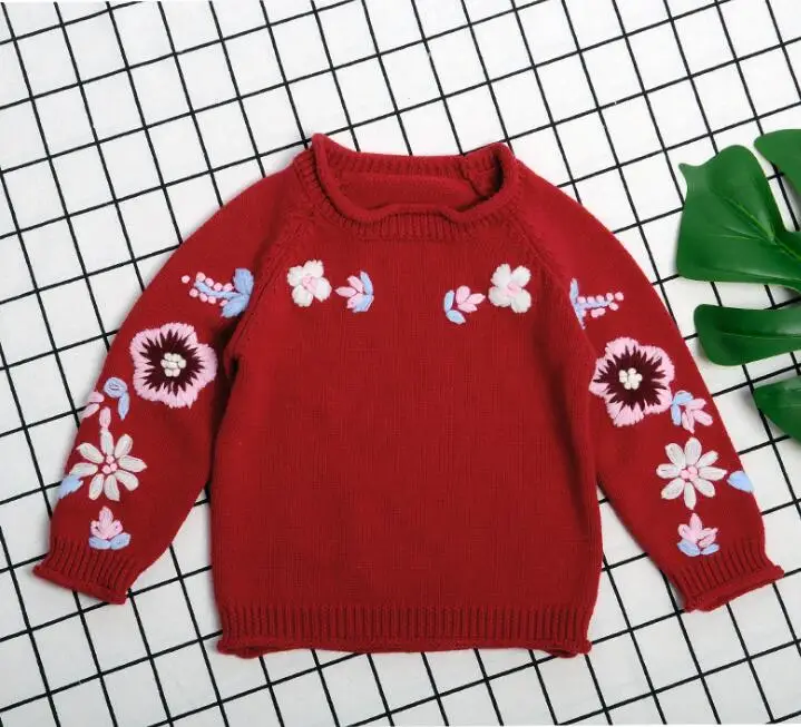 Sweaters Red Детский свитер; свитера для новорожденных девочек; кардиганы; осень г.; Повседневные вязаные куртки с длинными рукавами для малышей; зимние детские вязаные топы - Цвет: Sweaters Red