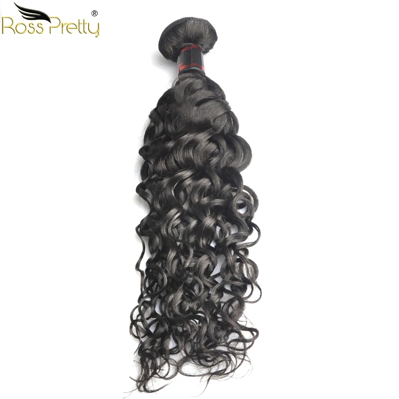 Росс Pretty Remy бразильские натуральные волнистые пряди волос с закрытием предварительно выщипанные человеческие волосы на шнуровке с пучком волос для наращивания