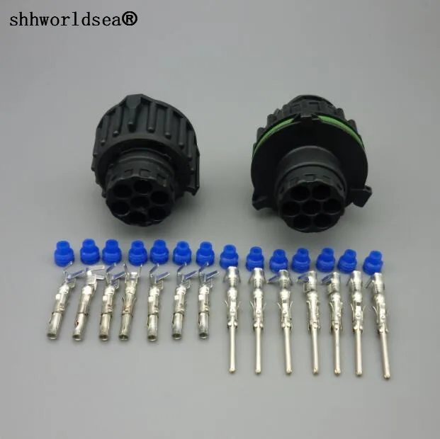 Shhworldsea 1 комплект 7way 7PINS Женский Авто Водонепроницаемый разъем провода 5 мм серия