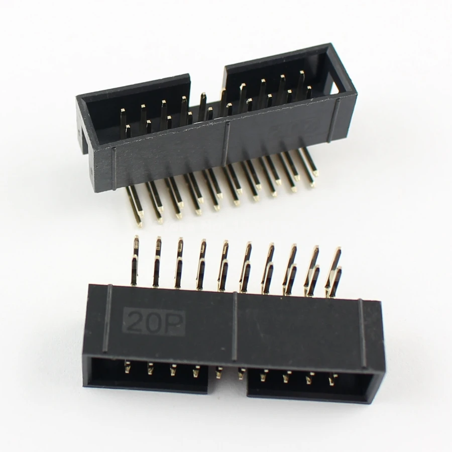 100 шт. прямоугольные штекерные разъемы 2 54 мм 2x10 Pin 20 Pin|connector 20|connector 2.54mmconnector idc |