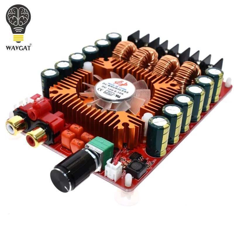 WAVGAT TDA7498E 2X160 Вт BTL220W моно Мощность Цифровой стерео усилитель плата Двухканальный аудио