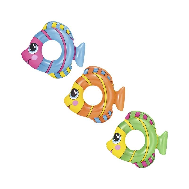 Надувное новое кольцо для плавания в форме рыбы детей игрушки бассейне поплавки