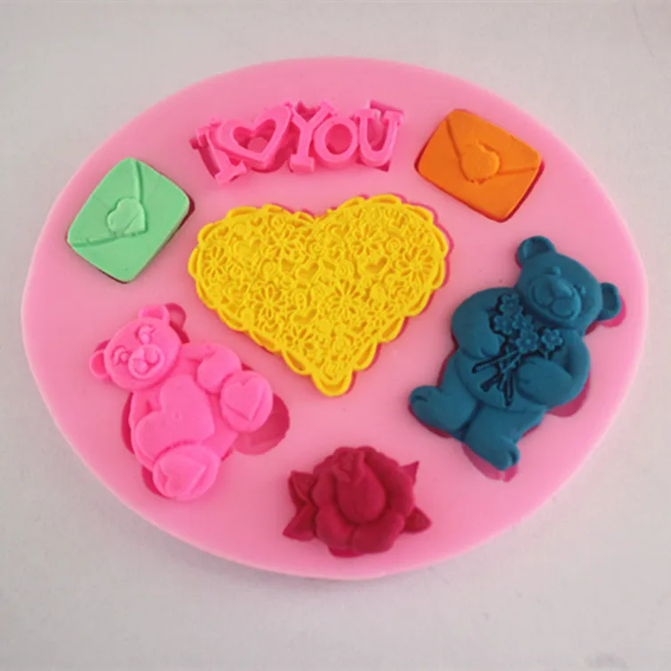 Женская форма для мыла и шоколада в форме сердца кухни FM024 | Дом сад