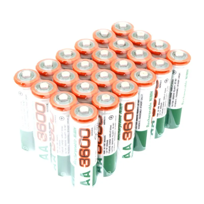 Оригинальная Аккумуляторная батарея AA 1,2 V AA 3600mAh Ni-MH предварительно Заряженная аккумуляторная батарея 2A Baterias для камеры с