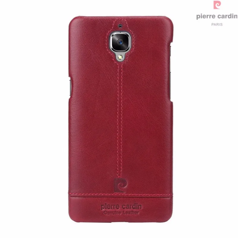 Чехол Pierre Cardin для OnePlus 3T 3T Three Роскошный чехол для телефона из натуральной кожи жесткая тонкая задняя крышка для One Plus 3t 3