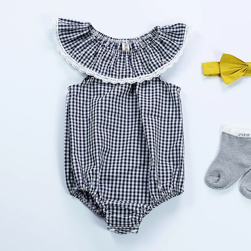 2018 для маленьких девочек Onesie детское боди воротник новорожденных 12 месяцев