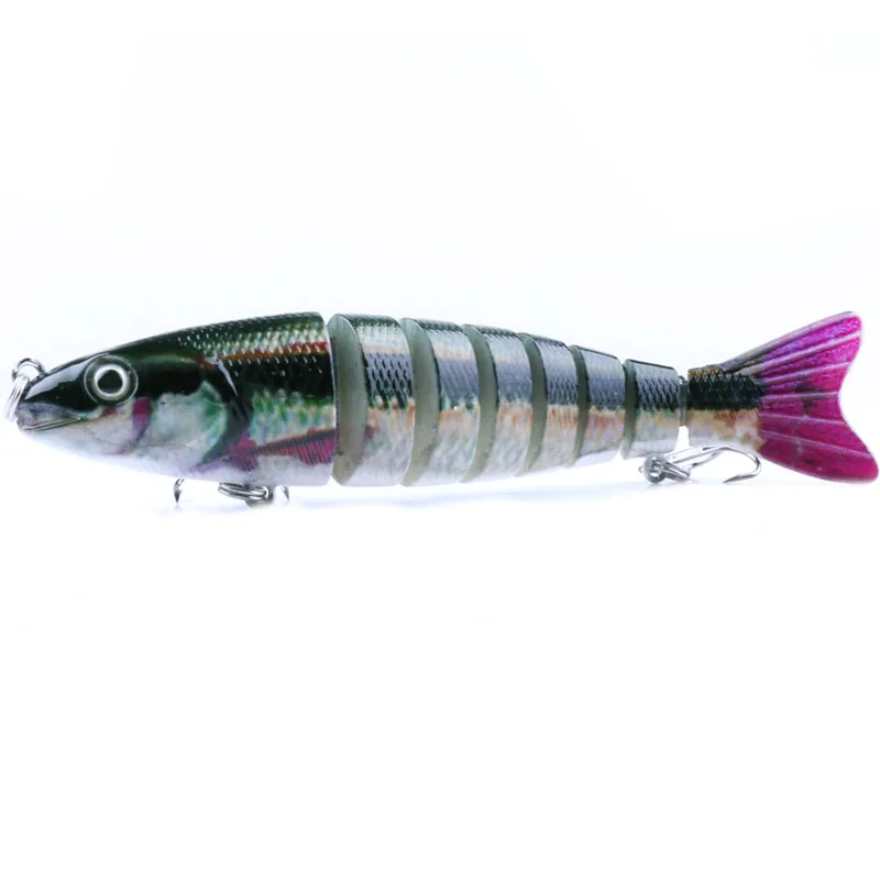 HENGJIA 12.7cm 18g 6#hooks hard plastic jointed minnow fishing lures artificial wobblers swimbaits trout pesca crankbaits | Спорт и