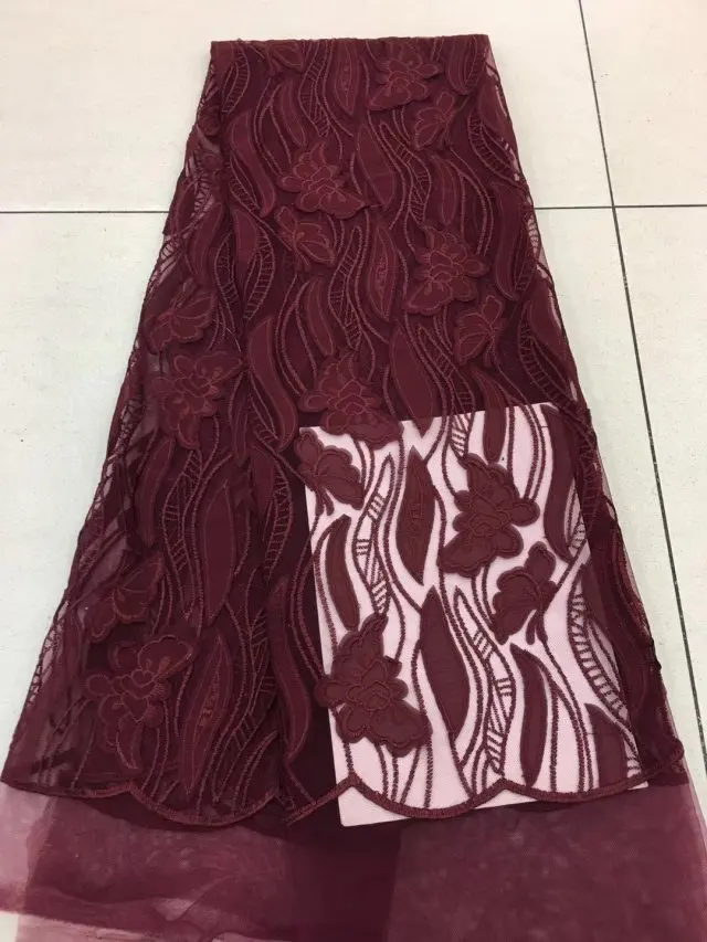 African cut Lace Fabric 2018 Embroidered Nigerian Laces Bridal High Quality French Tulle ML6486 | Дом и сад