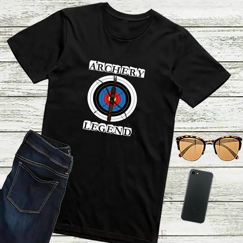 Рубашка для стрельбы из лука забавная рубашка стрел подарок футболка унисекс