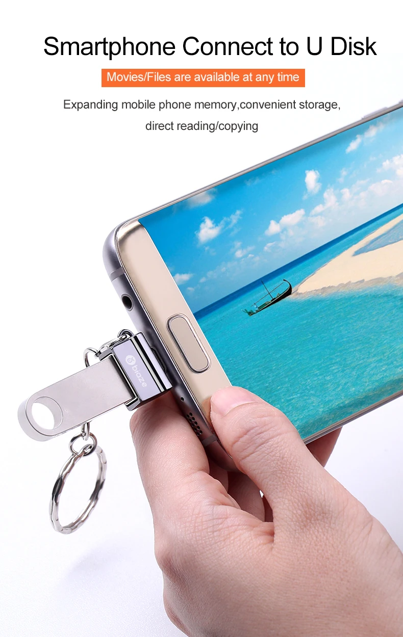 Адаптер Biaze OTG Micro USB в USB кабель конвертер адаптер Micro USB в USB 2,0 для samsung Xiaomi Android телефон для флеш-накопителя