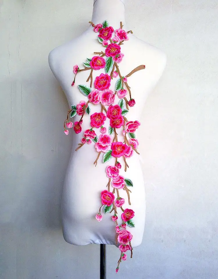 Аппликация кружевная без клея для платья или классической одежды 30 х75 см | Дом и