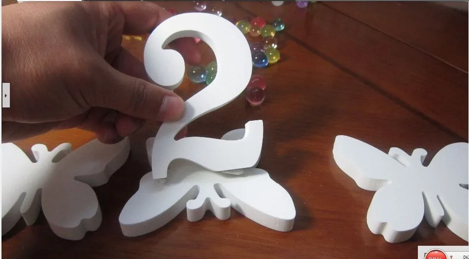 GUWX 3D Наклейка на стену имитация свадебного украшения деревянные буквы белая бабочка Корона Алмаз Любовь Сердце Имитация дерева ремесла