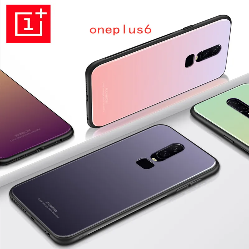 2019new Oneplus 6 Чехол для мобильного телефона 1 + стекло Защита от падения рукав
