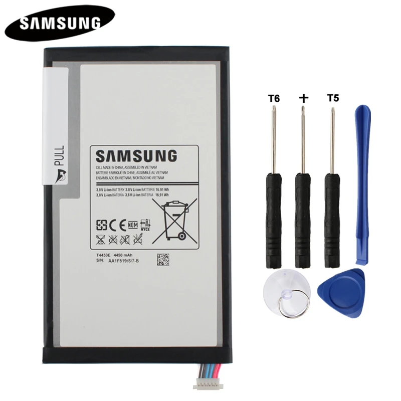 

100% Original Tablet Battery T4450E T4450C For Samsung GALAXY Tab 3 8.0 T310 T311 T315 Genuine Replacement Batterries 4450mAh