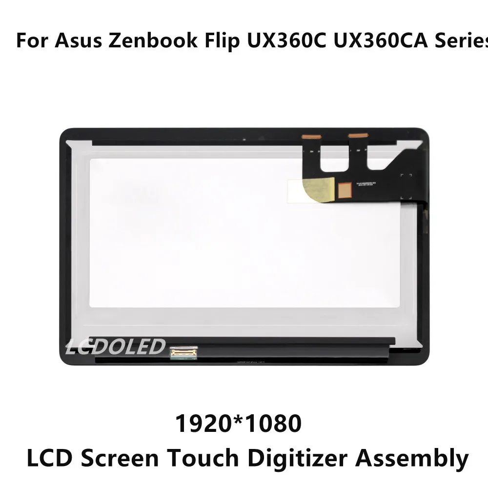 For Asus Zenbook Flip UX360C UX360CA Series B133HAN02.7 1920x1080 FHD LCD Screen Display Panel +Touch Digitizer Glass Assembly