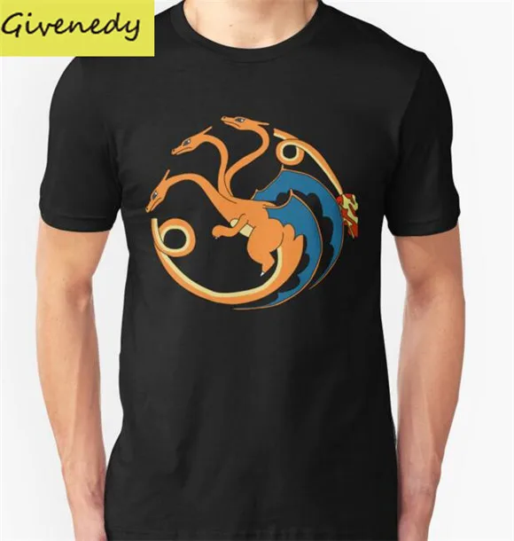 Горячие продажи 2016 Дом Charizard новый стиль печати мужские летние повседневная