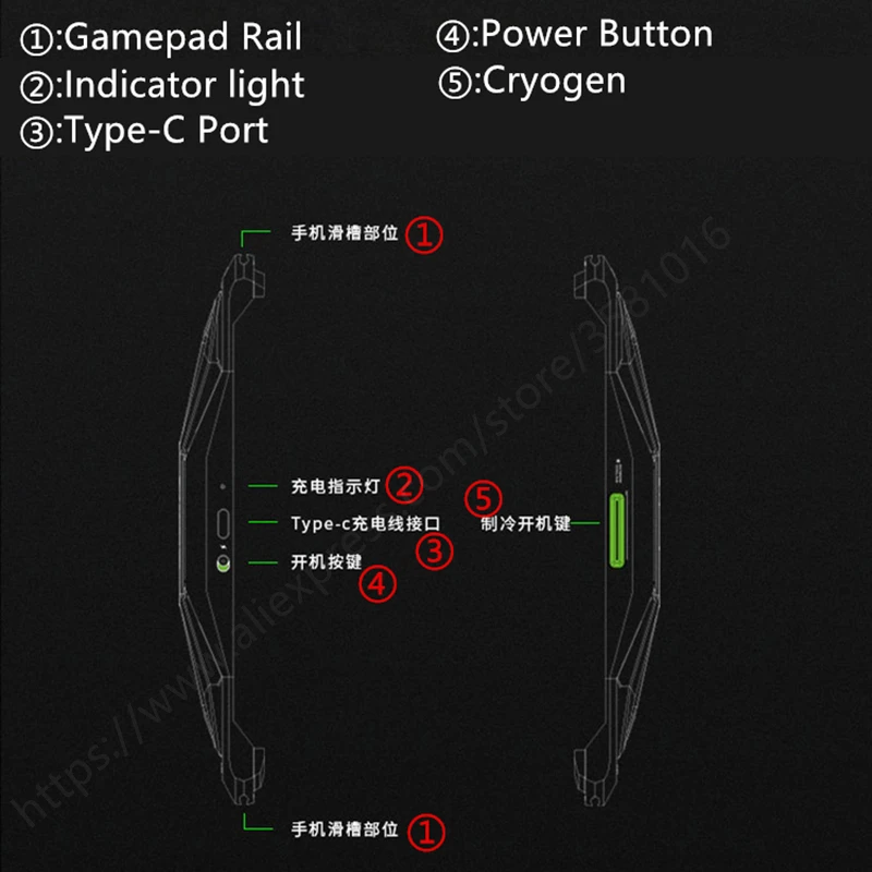 Черная Акула 2 Чехол оригинальный официальный BR08 Жидкостная система охлаждения