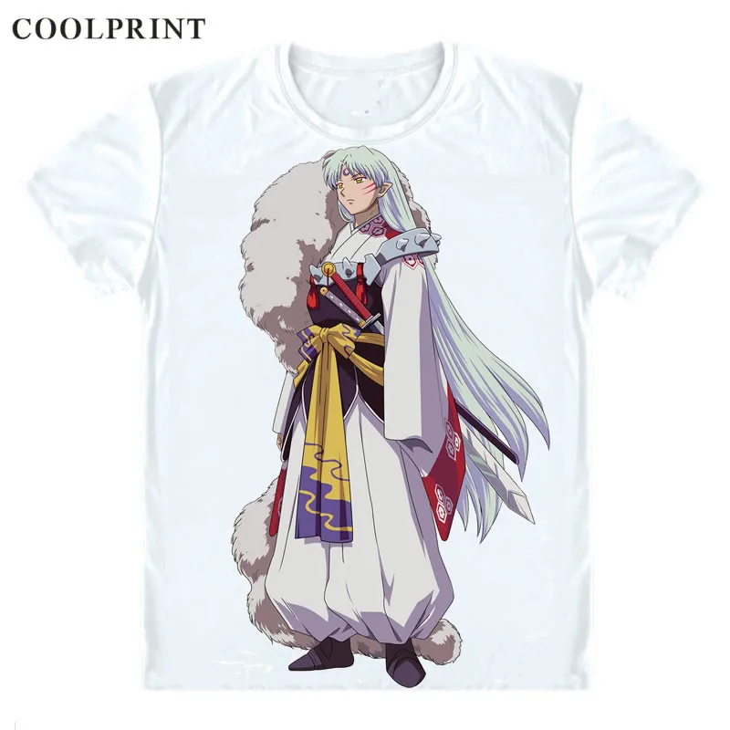 Sesshoumaru Sesshomaru Собаки Футболка с демоном Inuyasha феодальной сказка Повседневная