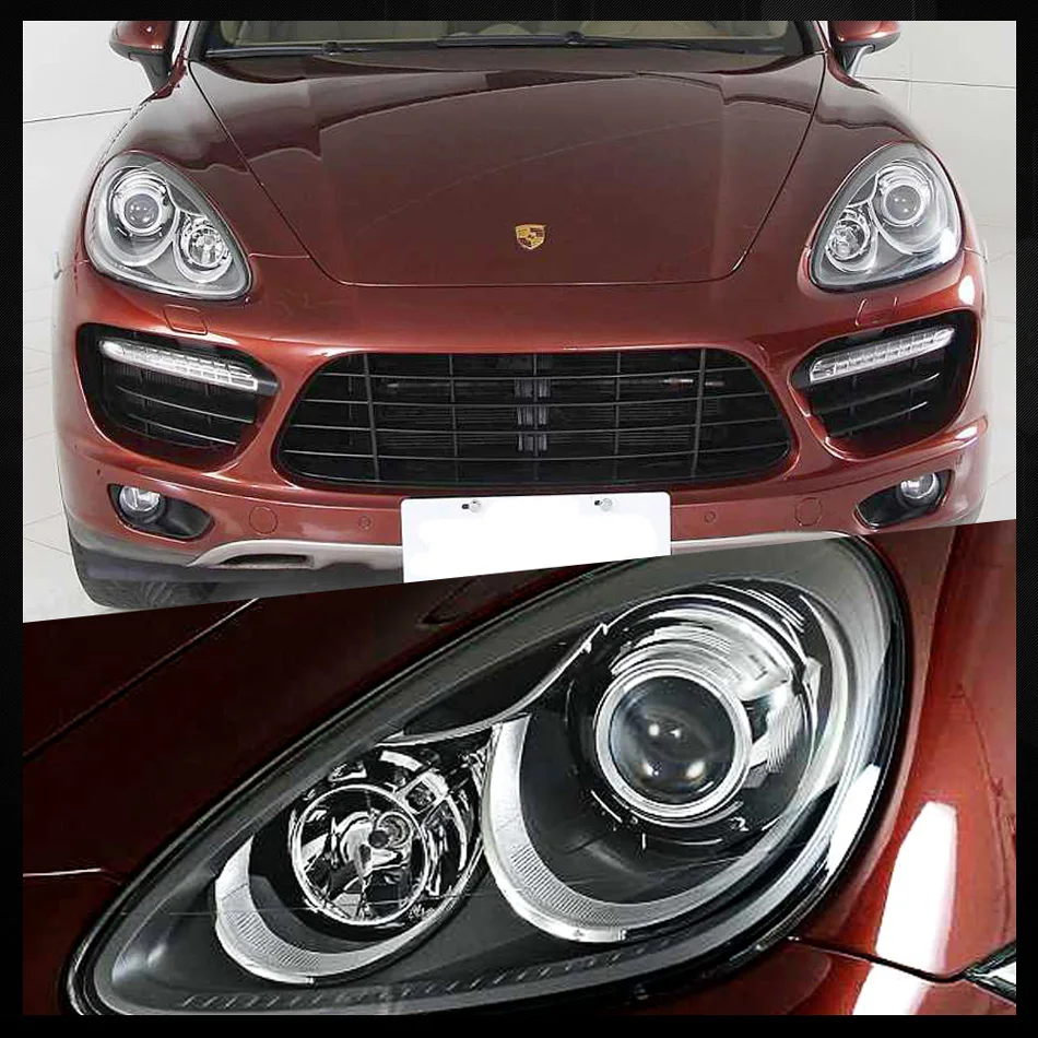RACBOX для Posche Cayenne Panamera 2 шт. 2,5 дюймов универсальный би ксенон HID объектив проектора серебряные кожухи