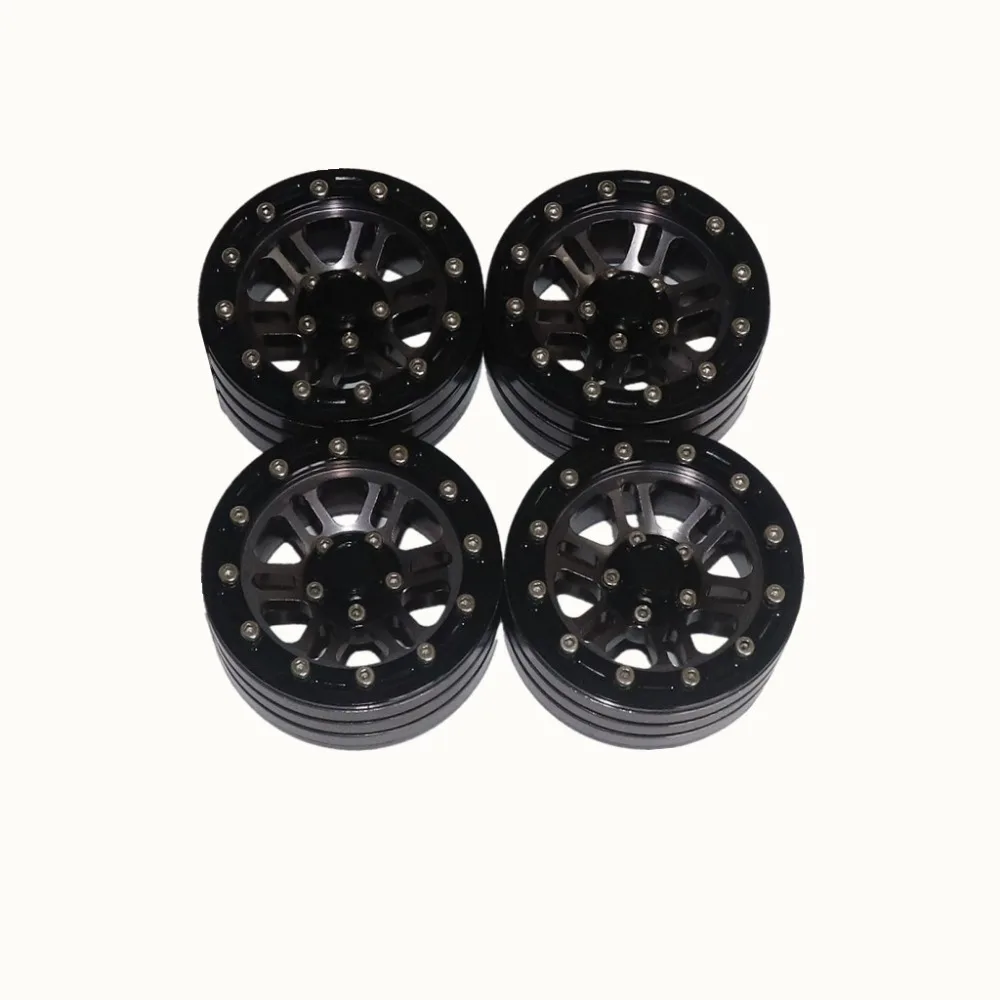 4 шт. RC Рок Гусеничный металлический обод колеса 1 9 дюйма BEADLOCK для 1/10 Axial SCX10 90046 TAMIYA