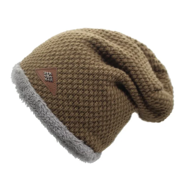 YOUBOME вязаная шапка для мужчин Skullies Beanies Зимние головные уборы для мужчин и женщин маска бренд Gorros Bonnet Мужская теплая мешковатая мягкая шапка - Цвет: khaki