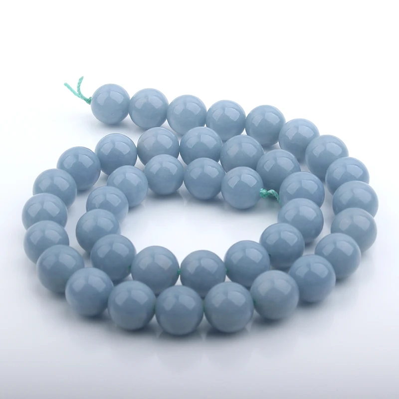 

2020 Newly 4/6/8/10/12/14mm Natural Angle Stone Loose Round Beads 15.5in Strand for DIY Jewelry Making Undyed Color