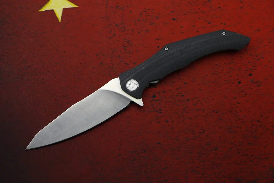 ASYMMETRIC LOVOCOO SIGMA Асимметричный хорошее качество D2 лезвие G10 ручка Флиппер Складной нож Открытый Отдых Охота pocke Ножи EDC инструменты - Цвет: ASYMMETRIC