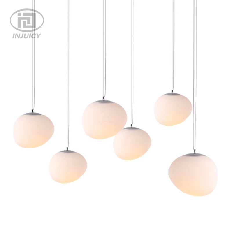 Простой дизайнерский светодиодный подвесной светильник Alien с белым камнем