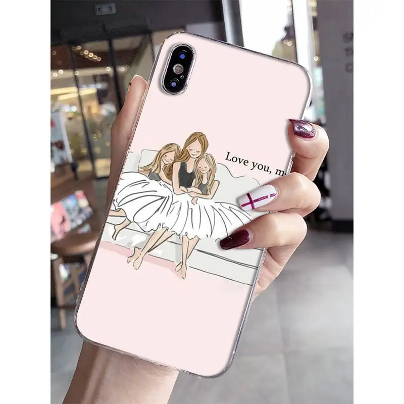 Чехол для телефона с принтом Babaite I Love My Mom And Dad Apple iPhone 8 7 6 6S Plus X XS MAX 5 5S SE XR |
