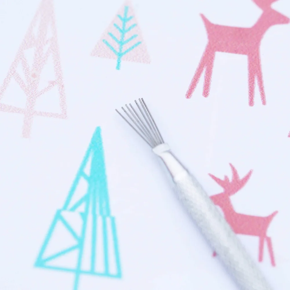 7 Pin перо провода текстуры DIY помадка фигуры скульптуры моделирования кисти