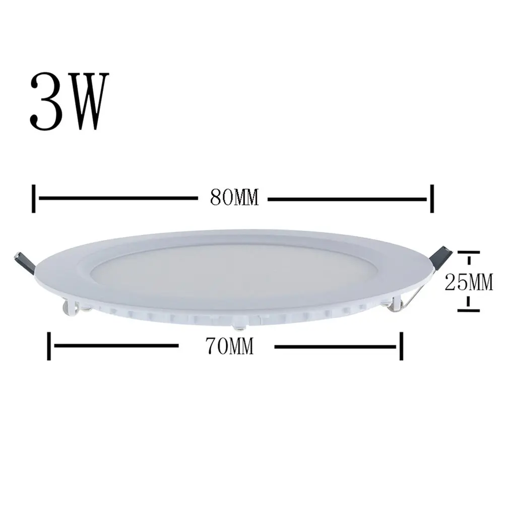 LED Round Panel Light Ultra Thin Ceiling Lamp 3W/ 6W/9W/12W/15W/18W | Лампы и освещение