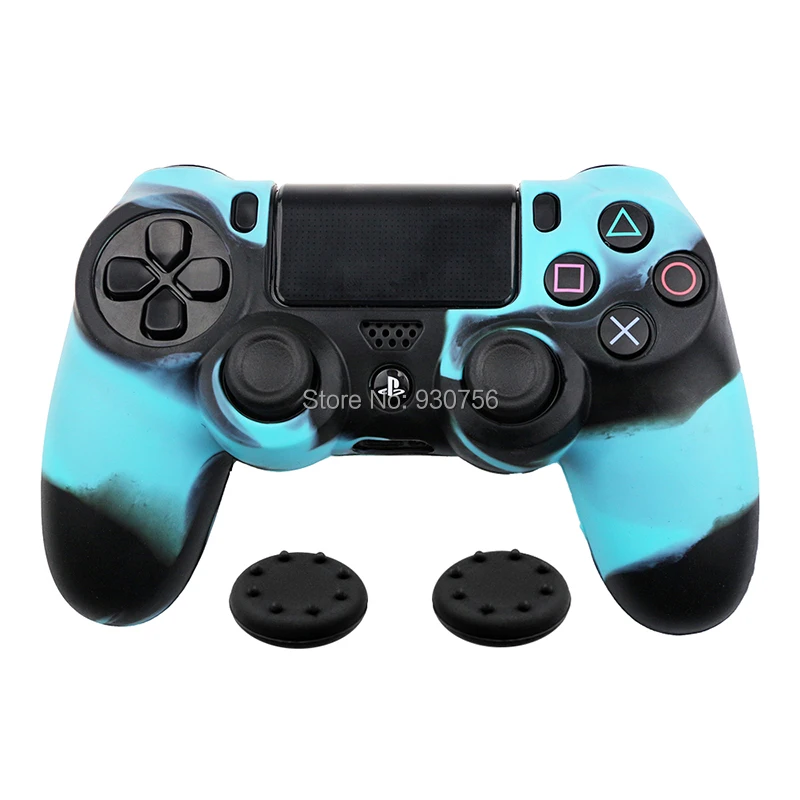 Камуфляжный силиконовый резиновый чехол с гелевой крышкой для Playstation 4 PS4 Slim Pro |