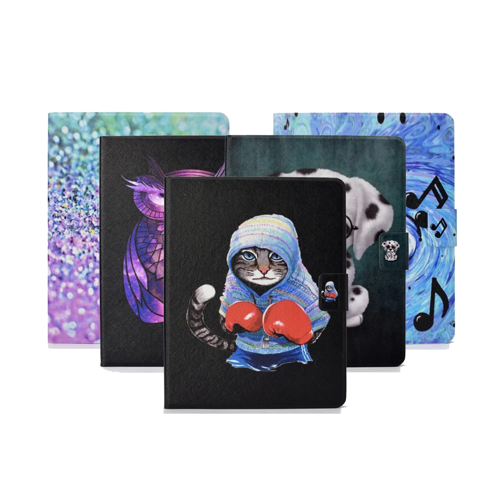 

For Apple iPad Mini 4 Case Fashion Cartoon PU Leather Flip Case For iPad Mini 4 Cover 7.9'' Smart Tablet Stand Card Slot