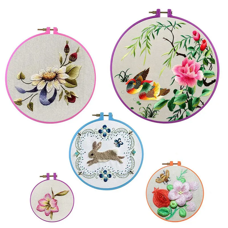 LMDZ 1 шт. пластиковая рамка обруч для вышивки КОЛЬЦО круглая петля крестиком