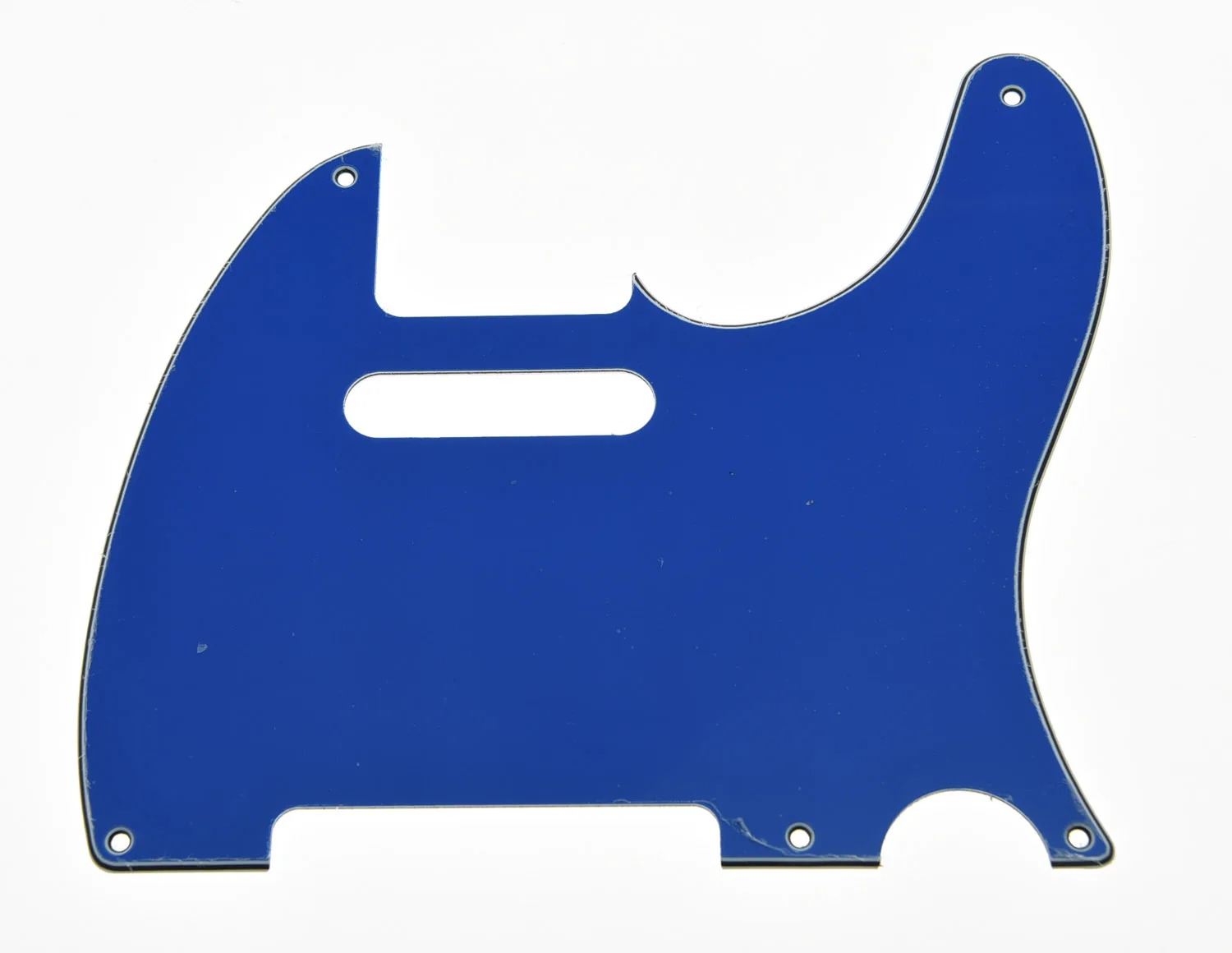 KAISH Telecaster Pickguard винтажный телегитарный стиль 5 отверстий Накладка для защиты деки с винтами различные цвета для телегитары - Цвет: Blue