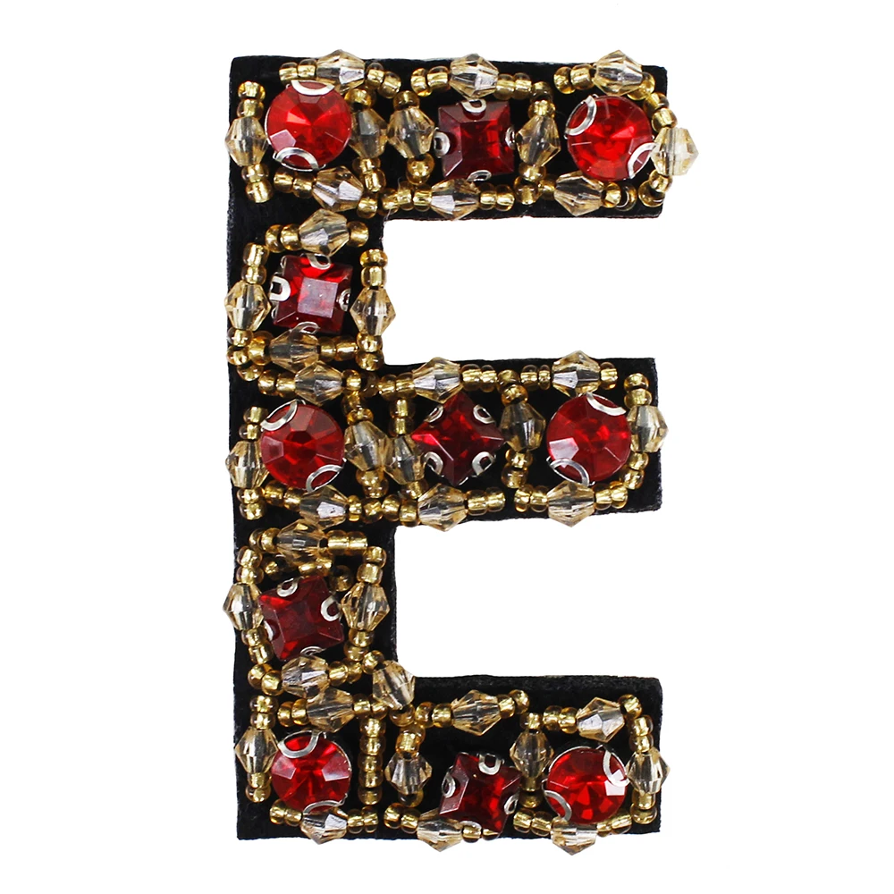 10 комплектов ручная работа стразы вышитые бисером мотивы нашивки любовь буквы