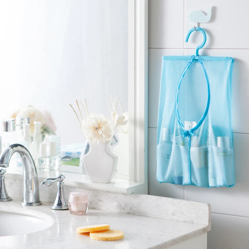 Laundry Basket Kitchen Bathroom Clothesline Storage Dry Pillow Shelf Mesh Bag Hook Clothespin Multi-purpose Net Organizer | Дом и сад