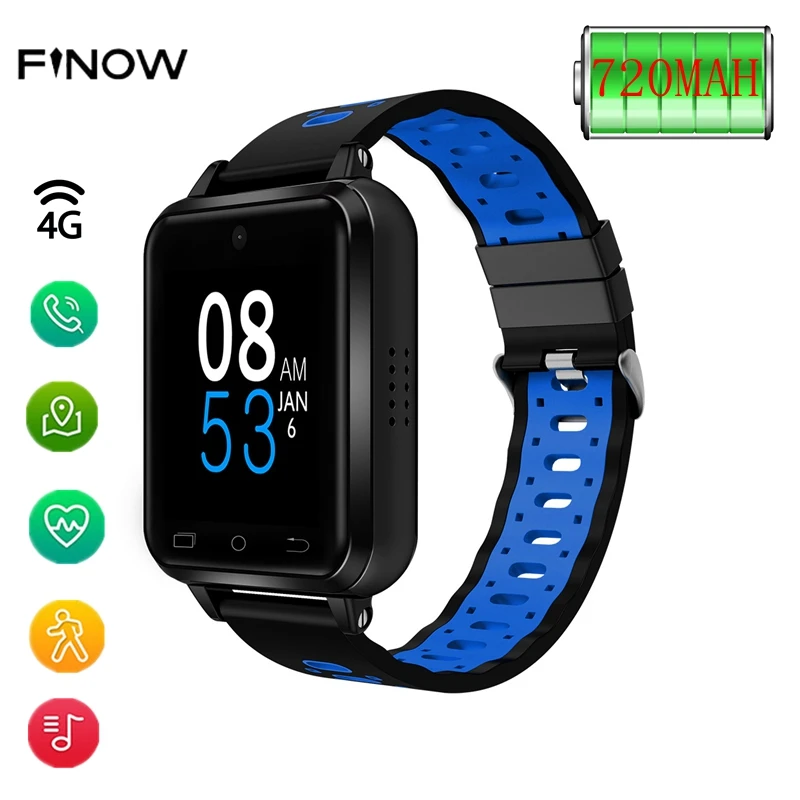Fionw Горячие Q1 Pro 4G gps SIM Смарт-часы Android 6,0 MTK6737 четырехъядерный 1 ГБ/8 ГБ умные часы для мужчин и женщин с поддержкой пульсометра