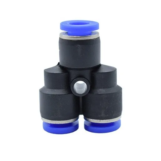 Quick air pipe joint 4mm 6mm 8mm 10mm 12mm 14mm 16mm Three-way docking T-type Pneumatic connector Plastic | Обустройство дома