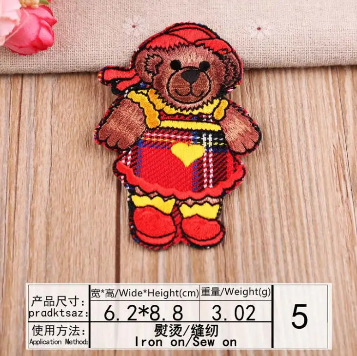 Новое поступление 10 шт. мультфильм вышитые патчи железные на джинсовое пальто