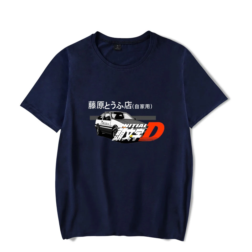 Новые модные футболки Initial D для мужчин и женщин Повседневная футболка в стиле